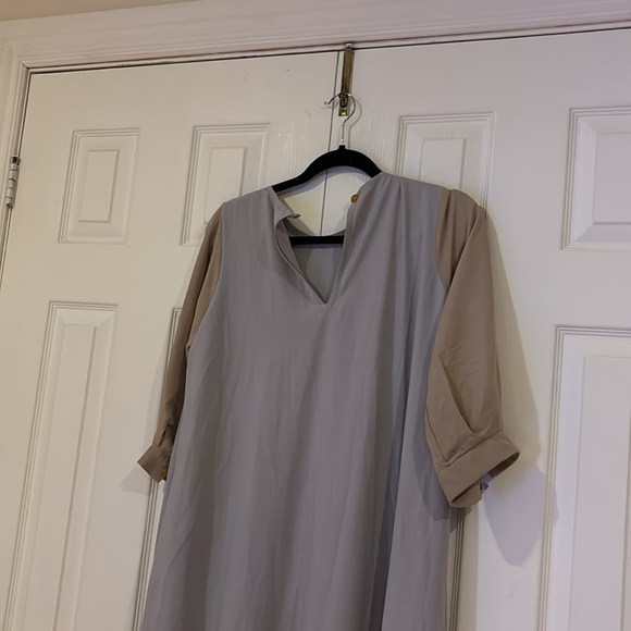Neutral  Kaftan maxi Dress - Picture 7 of 13
